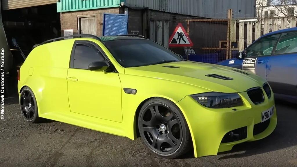 Unik BMW 3er Kastenwagen för transport