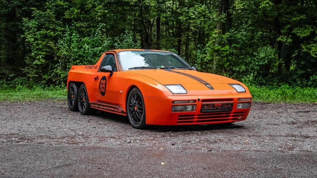 Jedinečný 6-kolesový Porsche 944 pickup