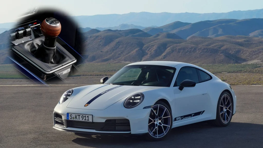 2025 Porsche 911 Carrera T: Manuál s dreveným knoflíkom