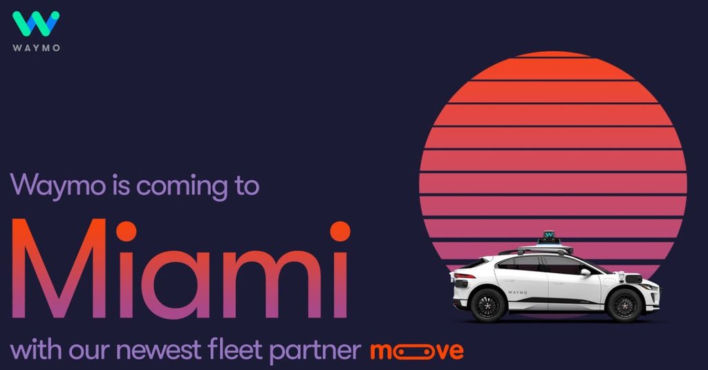 Waymo Miami'de Robotaksi Hizmetlerine Başlıyor