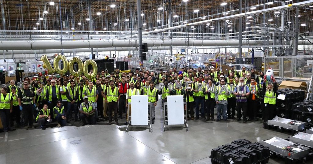 Tesla'nın 1.000 Powerwall Başarısı