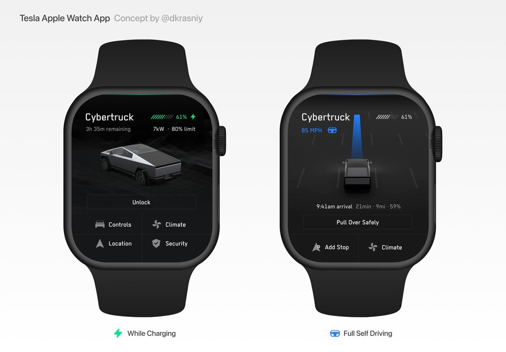 Tesla Apple Watch Uygulamasını Ekliyor