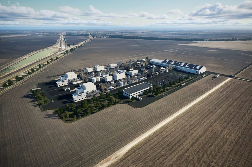 Tesla'nın İlk Büyük Lityum Rafinerisi Faaliyette