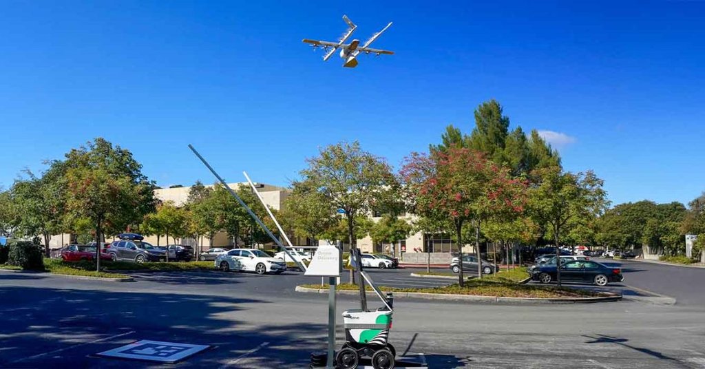 Robotdan drona azyk ýetirilişi: täze hyzmatdaşlyk
