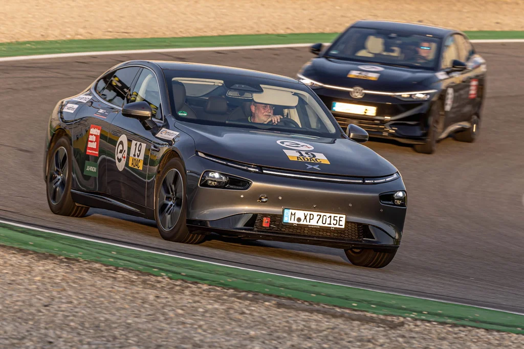 Xpeng P7 vinner på Hockenheimringen