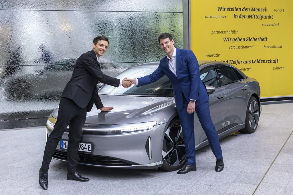 Lucid Air nå tilgjengelig for leasing hos ADAC