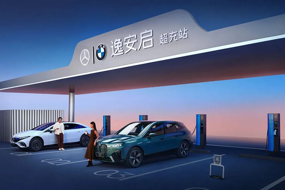 Mercedes og BMW lanserer hurtigladetjeneste i Kina