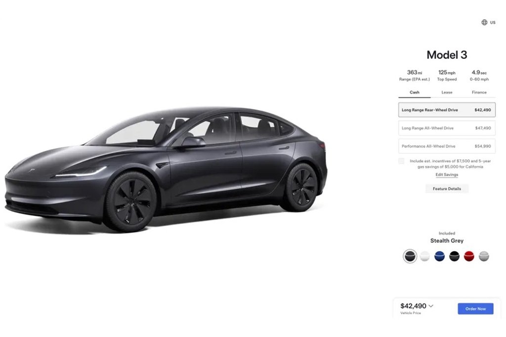 Tesla povlači Model 3 s LFP baterijom iz SAD-a