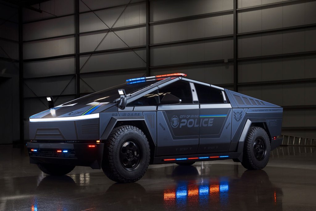 Cybertruck kao policijski auto: zanimljiva ideja