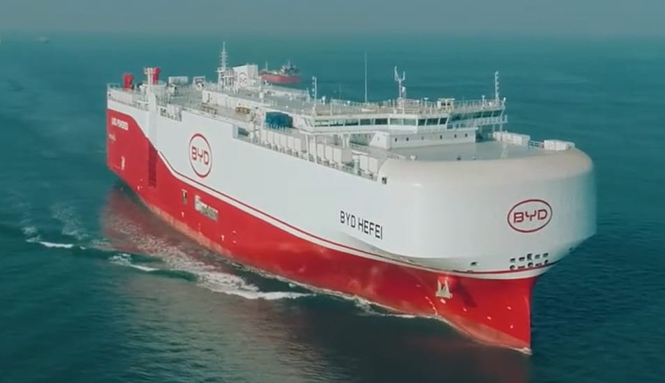 BYD’nın Üçünji 7000-Awtoulag Gämisi Peýda boldy
