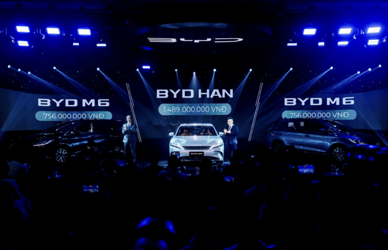 BYD Wýetnamda Han EV we M6 MPV iş ýüzüne çykardy